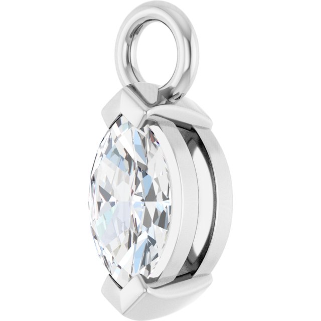 1/4 CT Natural Diamond Dangle, 3.7 mm x 7.6 mm