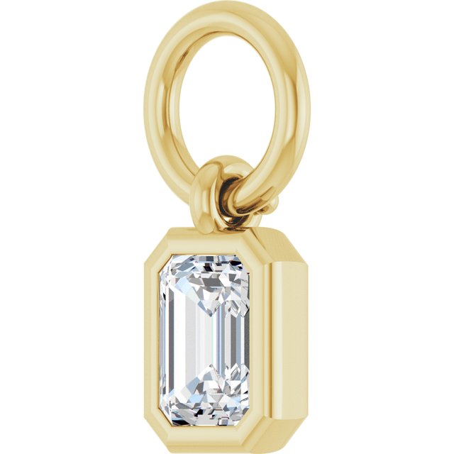 1/5 CT Natural Diamond Hoop Dangle