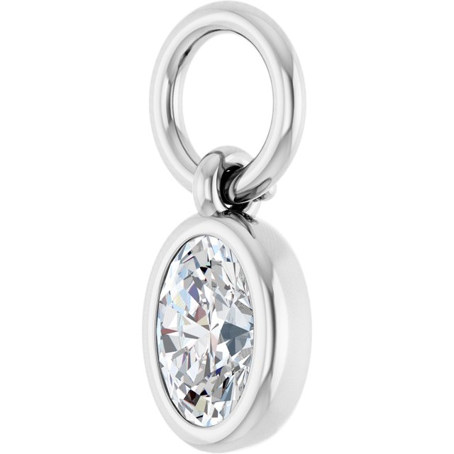 1/5 CT Natural Diamond Hoop Dangle