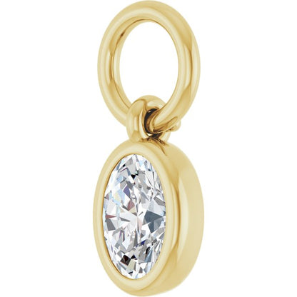 1/5 CT Natural Diamond Hoop Dangle
