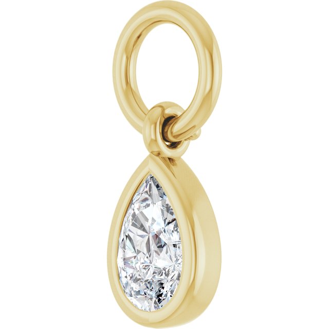 1/5 CT Natural Diamond Hoop Dangle
