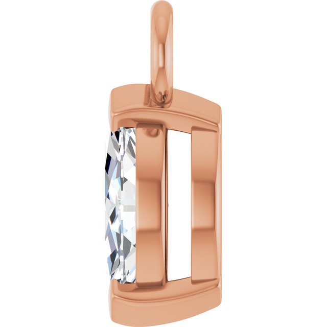 1/4 CT Lab-Grown Diamond Dangle, 3.7 mm x 7.6 mm
