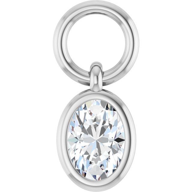 1/5 CT Natural Diamond Hoop Dangle
