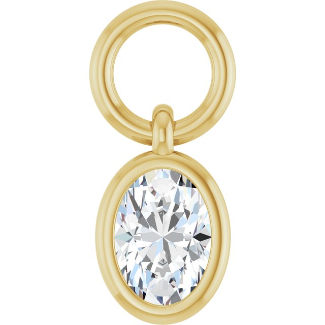 1/5 CT Natural Diamond Hoop Dangle