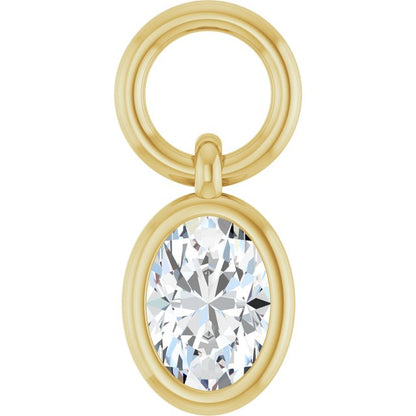 1/5 CT Natural Diamond Hoop Dangle