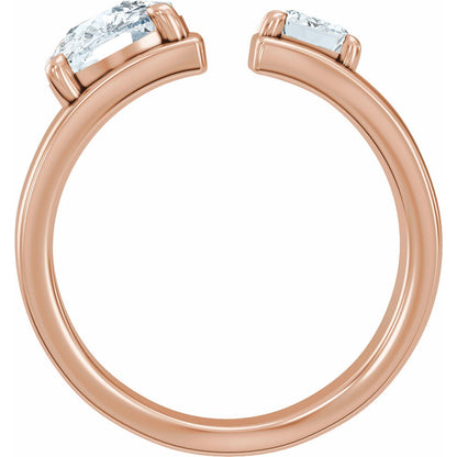 2 1/2 CTW Lab-Grown Diamond Two-Stone Engagement Ring