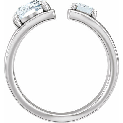 2 1/2 CTW Lab-Grown Diamond Two-Stone Engagement Ring