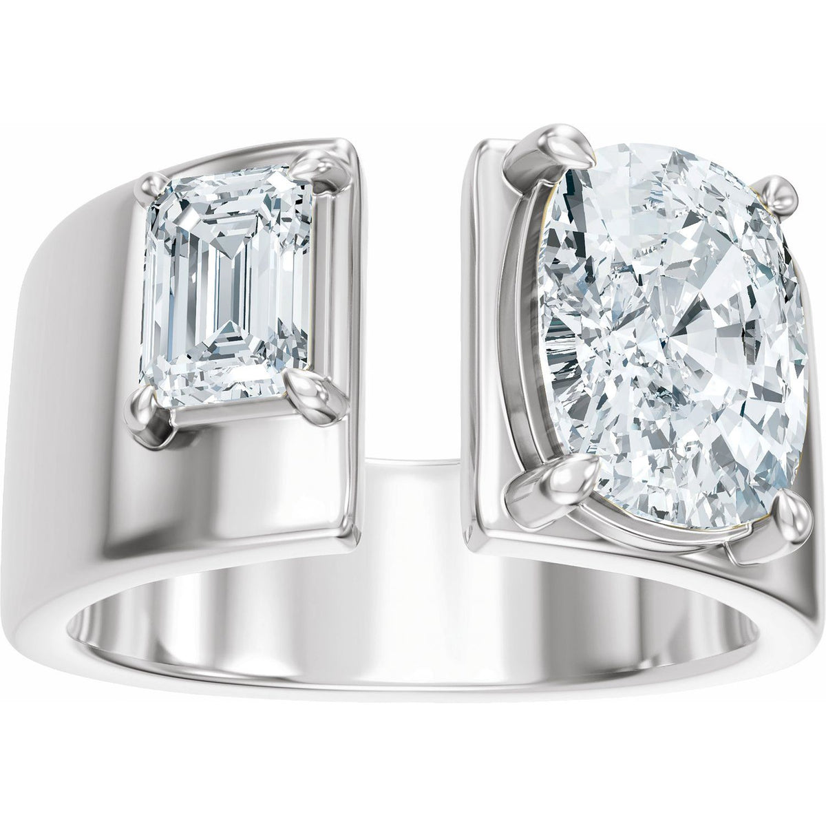 2 1/2 CTW Lab-Grown Diamond Two-Stone Engagement Ring