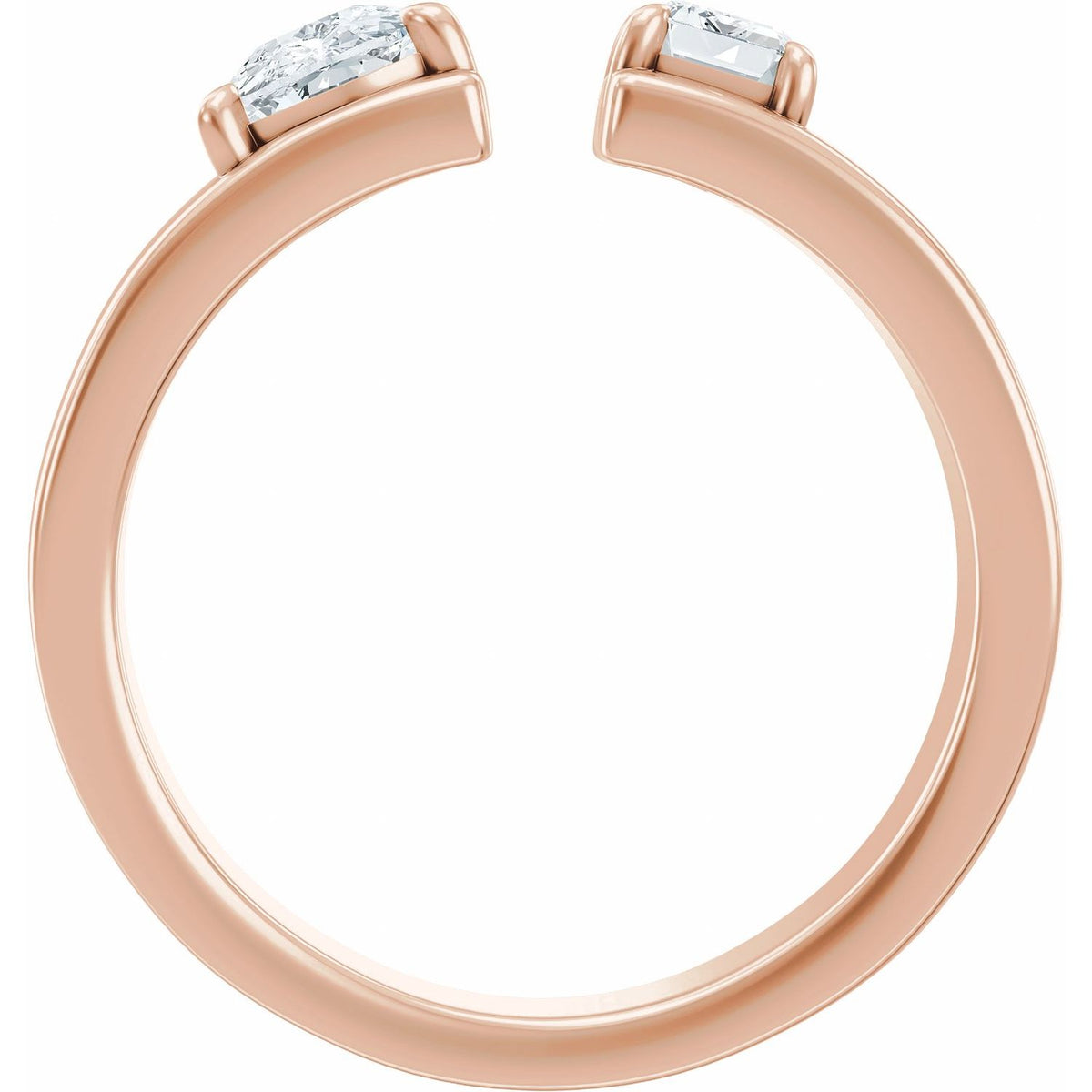 1 1/3 CTW Lab-Grown Diamond Two-Stone Engagement Ring