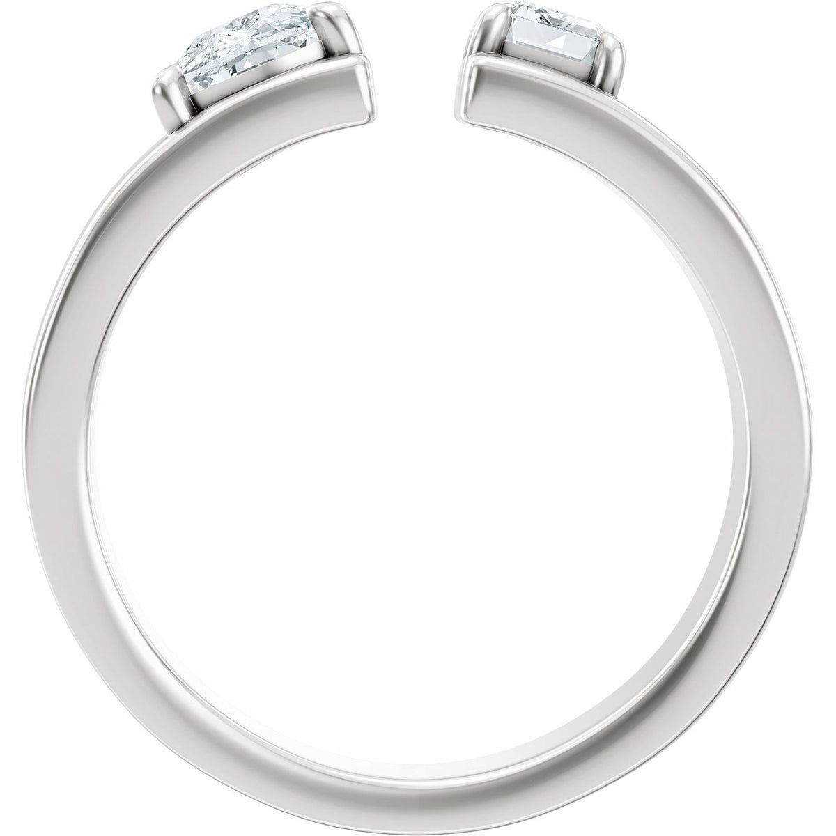 1 1/3 CTW Lab-Grown Diamond Two-Stone Engagement Ring