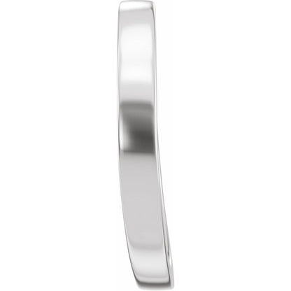 Matching Band for 7x5 mm Elongated Cushion Ring