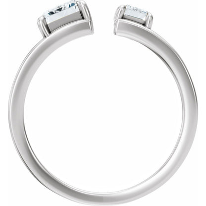 2 1/2 CTW Lab-Grown Diamond Two-Stone Engagement Ring