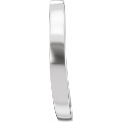 Matching Band for 8.5x6.3 mm Emerald Ring
