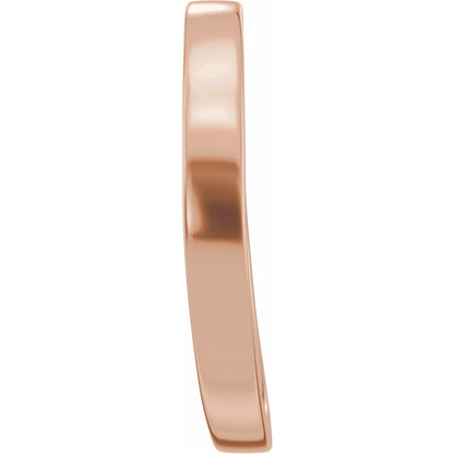 Matching Band for 8.5x6.3 mm Emerald Ring
