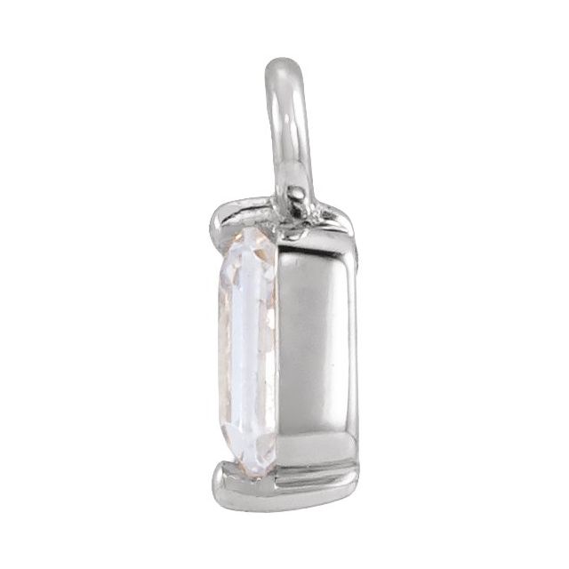1/4 CT Natural Diamond Dangle, 3.05 mm x 7.6 mm