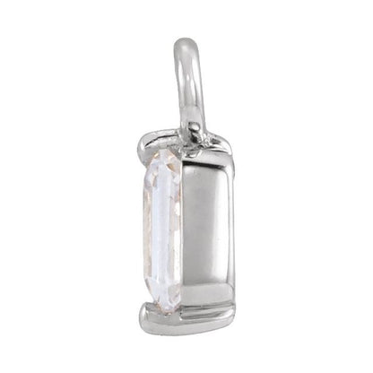 1/4 CT Natural Diamond Dangle, 3.05 mm x 7.6 mm