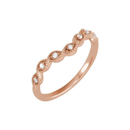.07 CTW Natural Diamond Contour Band, 3.53 mm