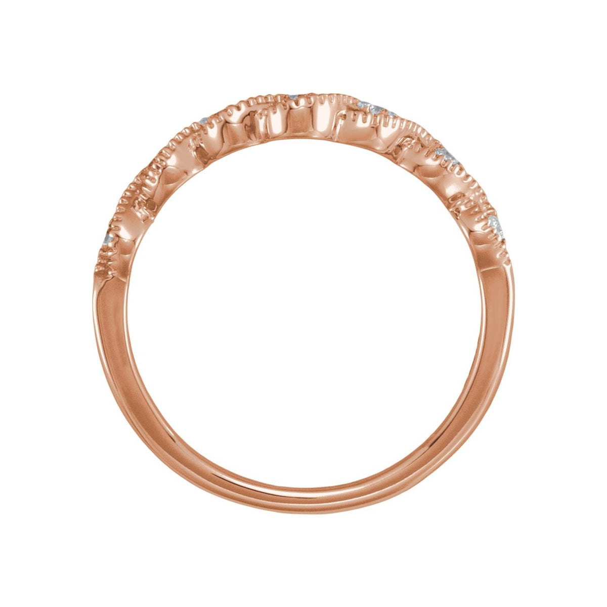 .07 CTW Natural Diamond Contour Band, 3.53 mm