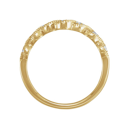 .07 CTW Natural Diamond Contour Band, 3.53 mm