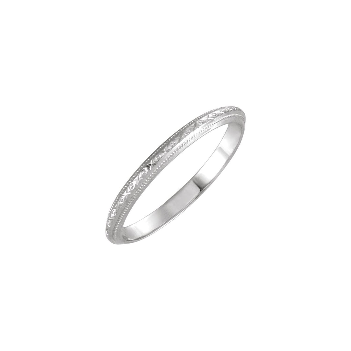Milgrain Geometric Band