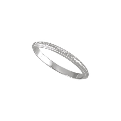 Milgrain Geometric Band