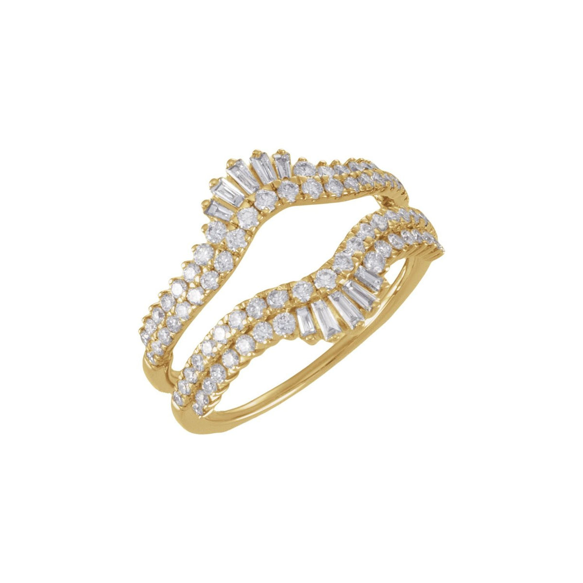 1 CTW Natural Diamond Ring Guard, Accented