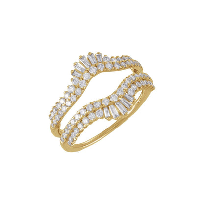 1 CTW Natural Diamond Ring Guard, Accented
