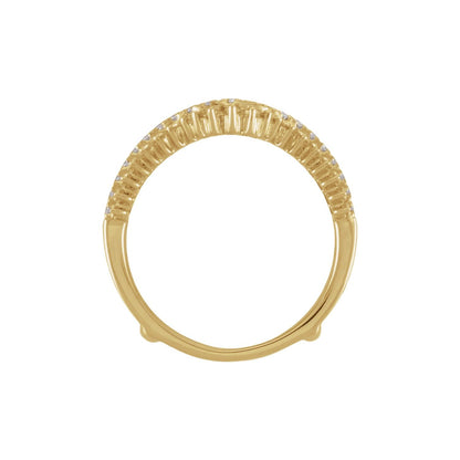 1 CTW Natural Diamond Ring Guard, Accented
