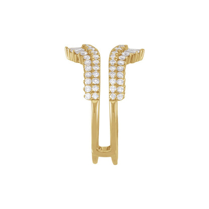 1 CTW Natural Diamond Ring Guard, Accented