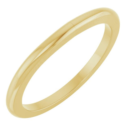 Matching Band for 10x8 mm Emerald Ring, 1.7 mm