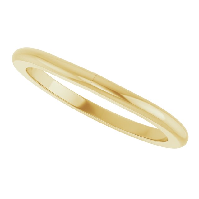 Matching Band for 10x8 mm Emerald Ring, 1.7 mm