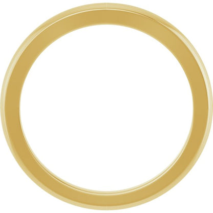 Matching Band for 10x8 mm Emerald Ring, 1.7 mm