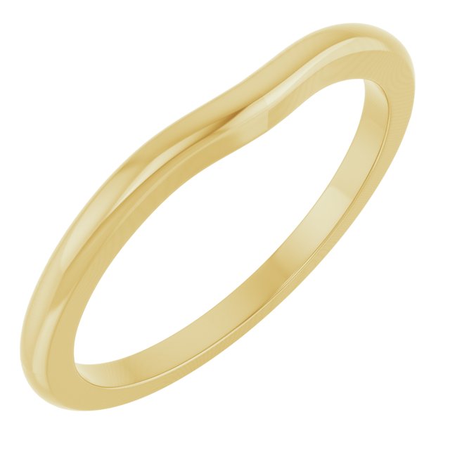 Matching Band for 10x8 mm Oval Ring, 2.4 mm