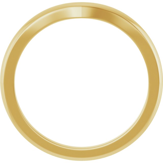 Matching Band for 10x8 mm Oval Ring, 2.4 mm