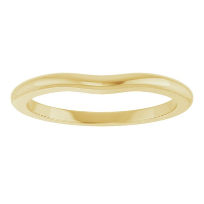 Matching Band for 10x8 mm Oval Ring, 2.4 mm