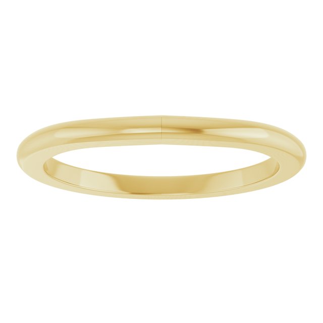 Matching Band for 10x8 mm Emerald Ring, 1.7 mm