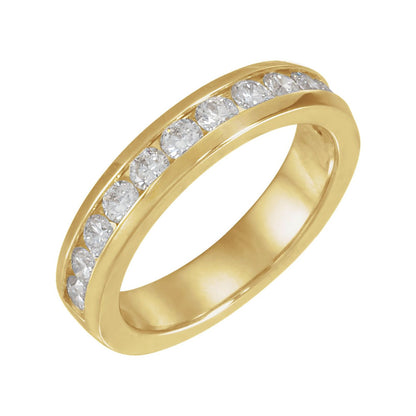 1 CTW Natural Diamond Channel-Set Matching Band