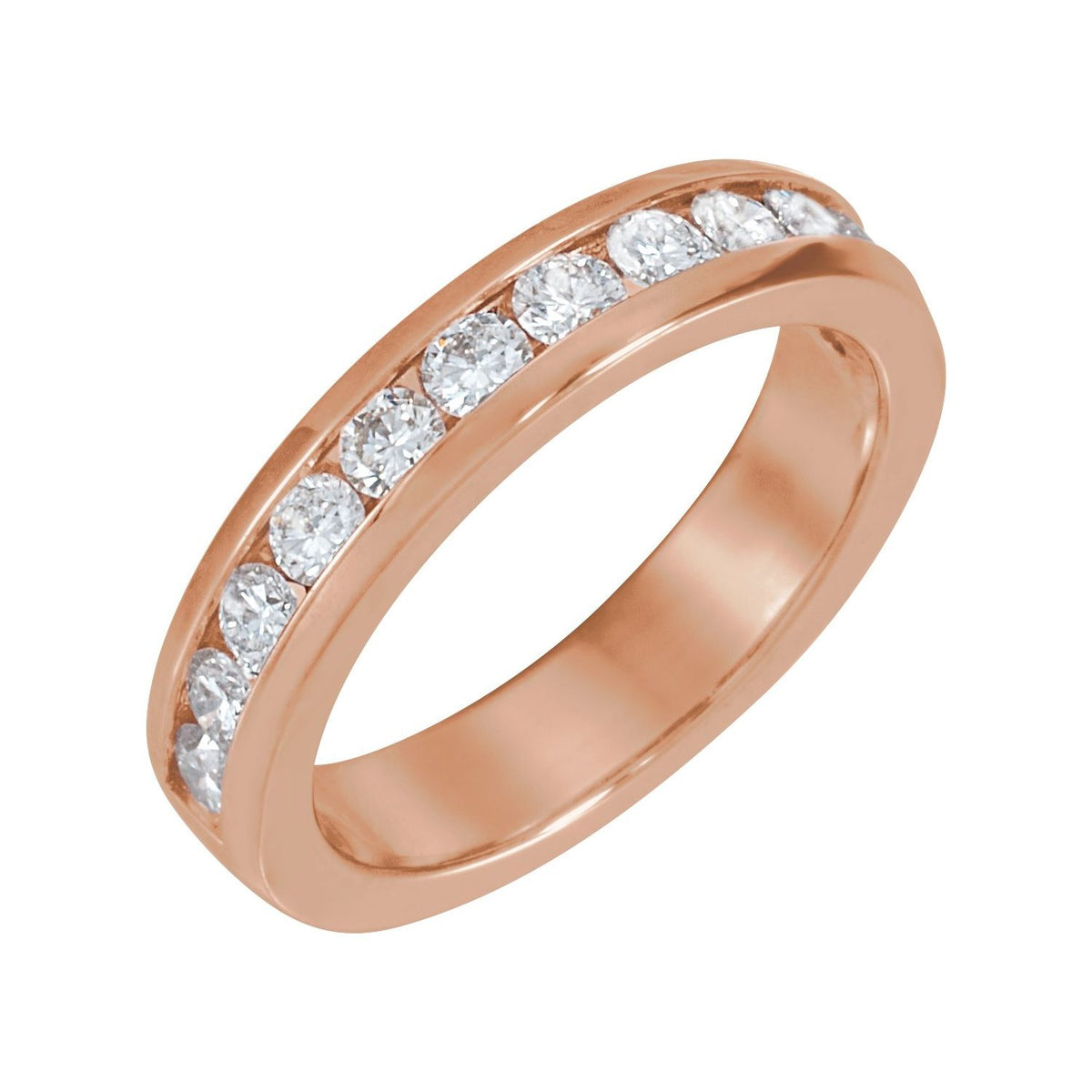 1 CTW Natural Diamond Channel-Set Matching Band