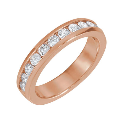 1 CTW Natural Diamond Channel-Set Matching Band
