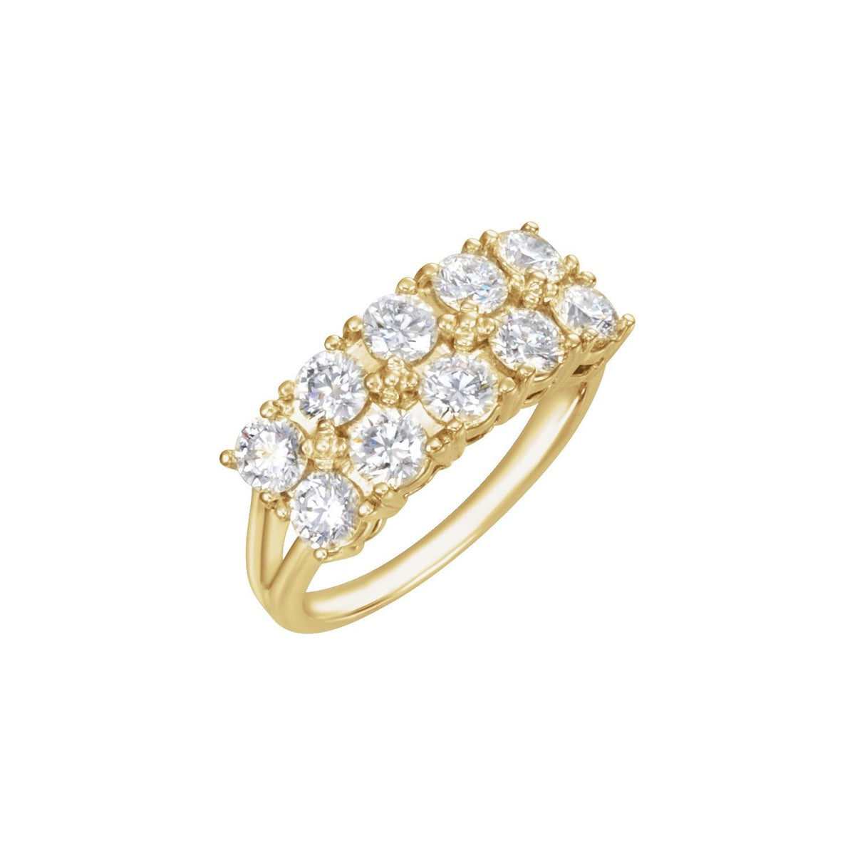 14K Yellow Gold 1 3/4 CTW Natural Diamond Anniversary Band