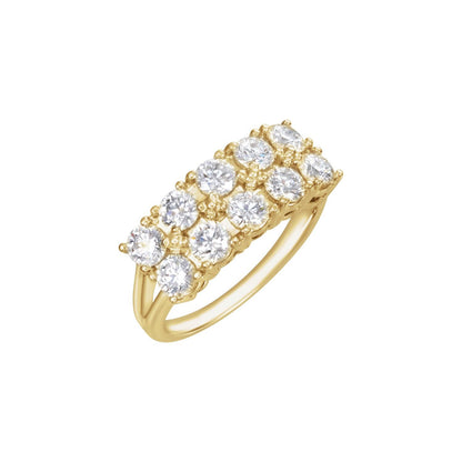 14K Yellow Gold 1 3/4 CTW Natural Diamond Anniversary Band