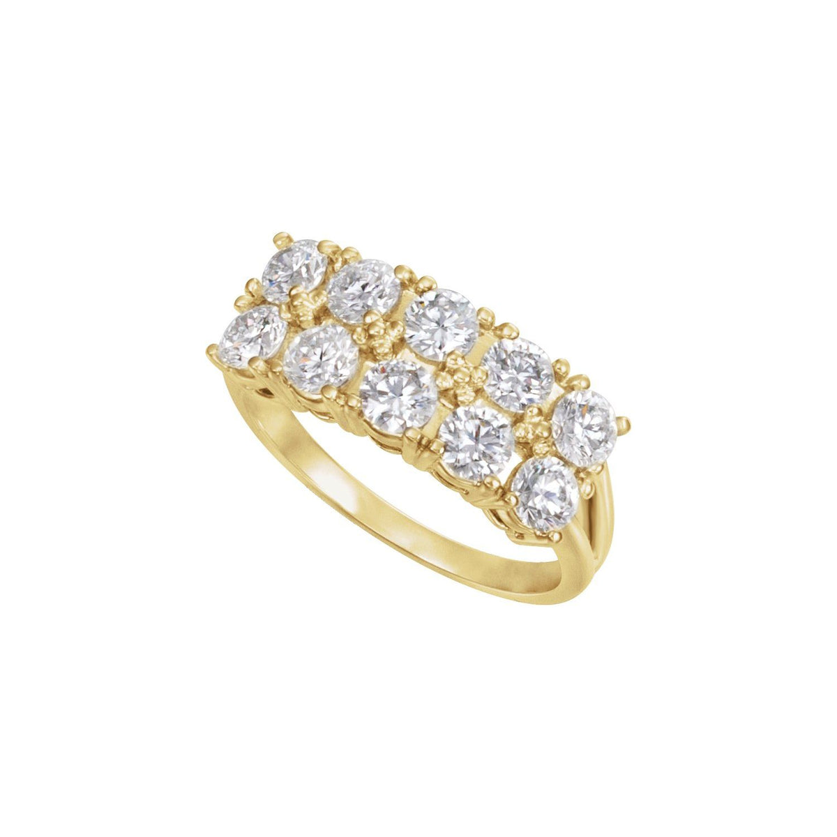 14K Yellow Gold 1 3/4 CTW Natural Diamond Anniversary Band