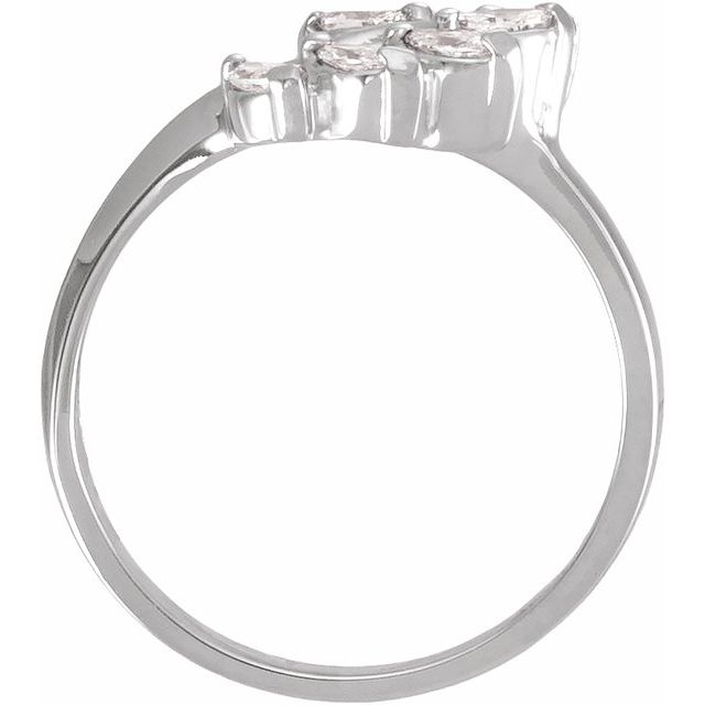 3/8 CTW Natural Diamond Wrap-Style Ring Enhancer