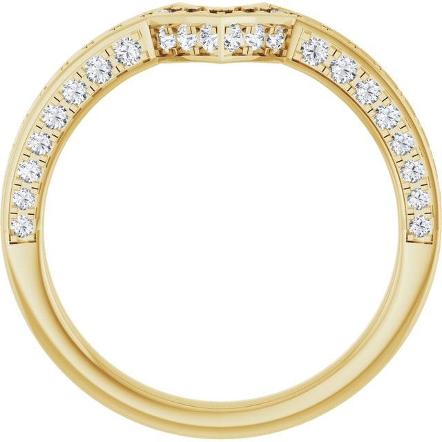 1/2 CTW Natural Diamond Matching Band, 6.15 mm