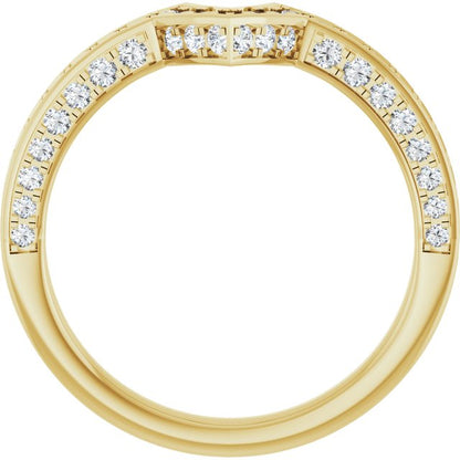 1/2 CTW Natural Diamond Matching Band, 6.15 mm
