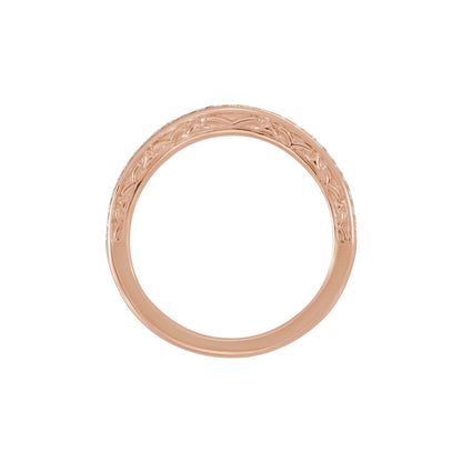 1/6 CTW Natural Diamond Band, 2.5 mm, Halo-Style Engagement