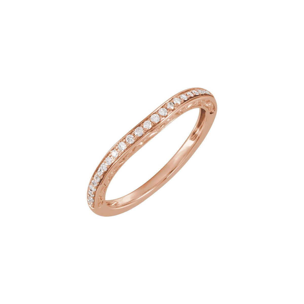 1/6 CTW Natural Diamond Band, 2.5 mm, Halo-Style Engagement