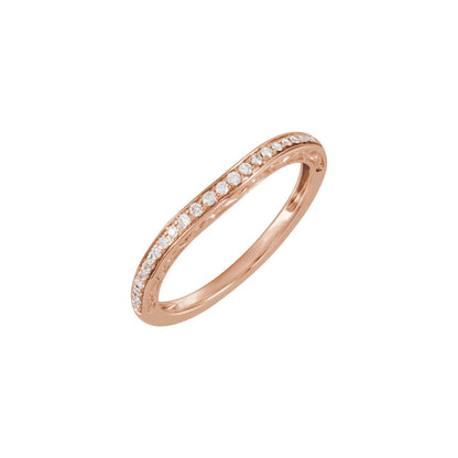 1/6 CTW Natural Diamond Band, 2.5 mm, Halo-Style Engagement