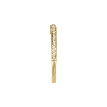 1/6 CTW Natural Diamond Band, 2.5 mm, Halo-Style Engagement