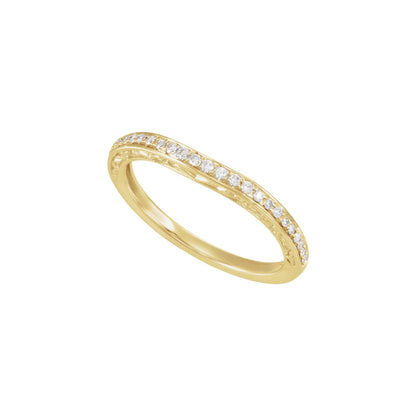1/6 CTW Natural Diamond Band, 2.5 mm, Halo-Style Engagement